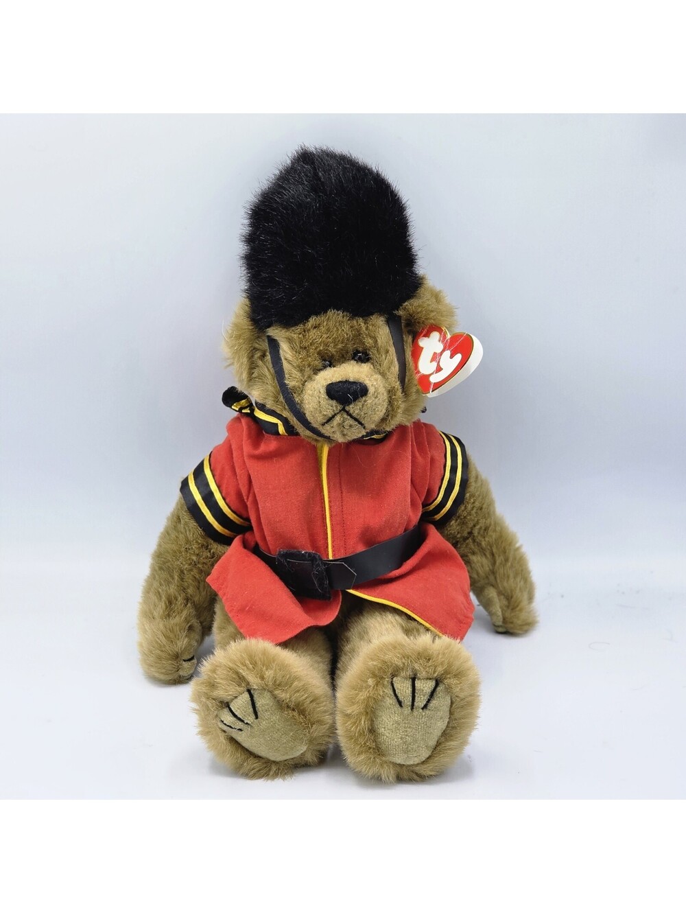 Vintage Ty Attic Treasures Malcolm Bear 14" Plush Queen's Guard 1993